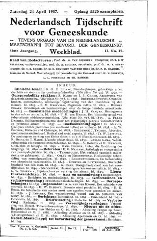 Eerste pagina van het artikel zoals het is gepubliceerd in het tijdschrift