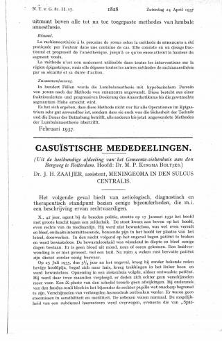 Eerste pagina van het artikel zoals het is gepubliceerd in het tijdschrift