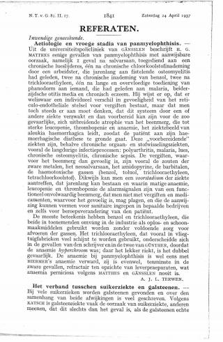 Eerste pagina van het artikel zoals het is gepubliceerd in het tijdschrift