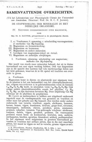 Eerste pagina van het artikel zoals het is gepubliceerd in het tijdschrift