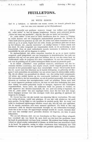 Eerste pagina van het artikel zoals het is gepubliceerd in het tijdschrift