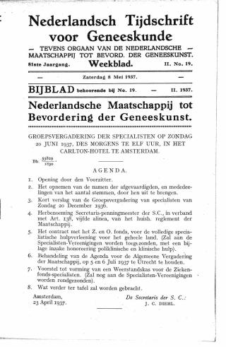 Eerste pagina van het artikel zoals het is gepubliceerd in het tijdschrift