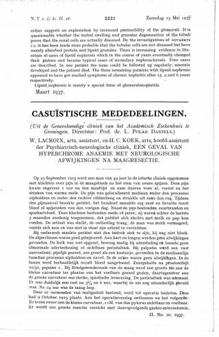 Eerste pagina van het artikel zoals het is gepubliceerd in het tijdschrift