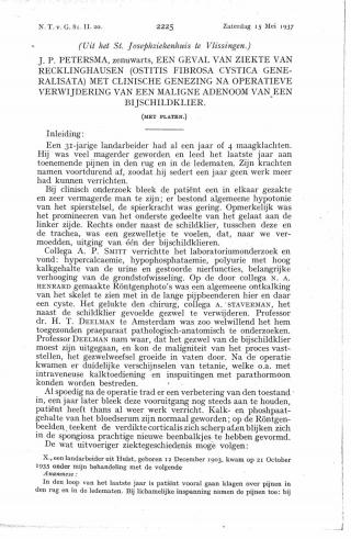 Eerste pagina van het artikel zoals het is gepubliceerd in het tijdschrift