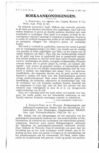 Eerste pagina van het artikel zoals het is gepubliceerd in het tijdschrift