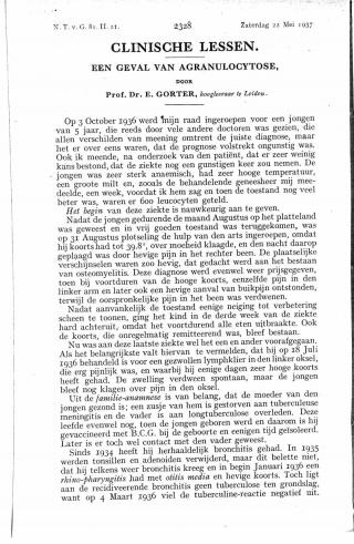 Eerste pagina van het artikel zoals het is gepubliceerd in het tijdschrift