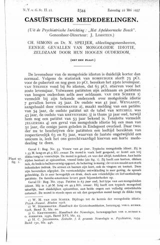 Eerste pagina van het artikel zoals het is gepubliceerd in het tijdschrift