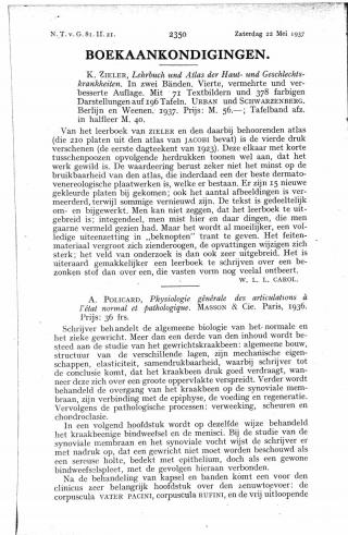 Eerste pagina van het artikel zoals het is gepubliceerd in het tijdschrift