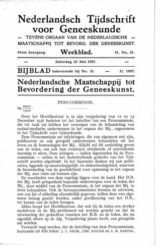 Eerste pagina van het artikel zoals het is gepubliceerd in het tijdschrift