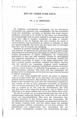 Eerste pagina van het artikel zoals het is gepubliceerd in het tijdschrift