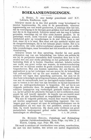 Eerste pagina van het artikel zoals het is gepubliceerd in het tijdschrift