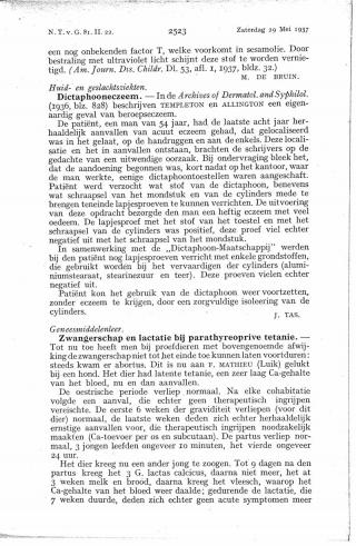 Eerste pagina van het artikel zoals het is gepubliceerd in het tijdschrift