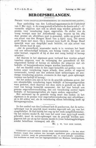 Eerste pagina van het artikel zoals het is gepubliceerd in het tijdschrift