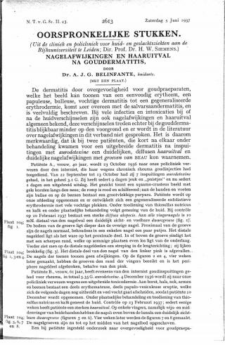 Eerste pagina van het artikel zoals het is gepubliceerd in het tijdschrift