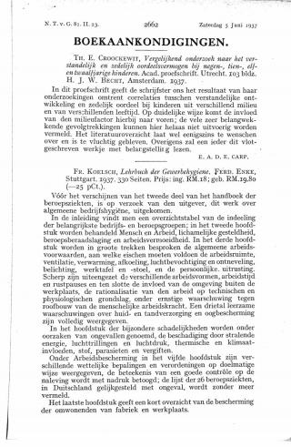 Eerste pagina van het artikel zoals het is gepubliceerd in het tijdschrift