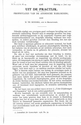 Eerste pagina van het artikel zoals het is gepubliceerd in het tijdschrift