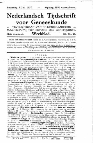 Eerste pagina van het artikel zoals het is gepubliceerd in het tijdschrift