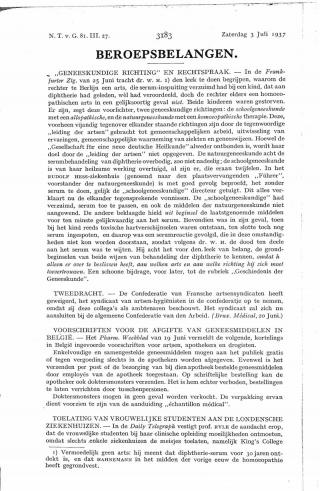 Eerste pagina van het artikel zoals het is gepubliceerd in het tijdschrift