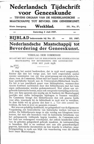 Eerste pagina van het artikel zoals het is gepubliceerd in het tijdschrift