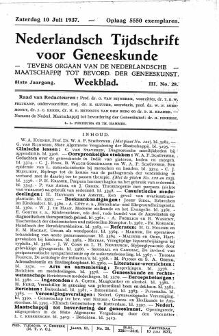 Eerste pagina van het artikel zoals het is gepubliceerd in het tijdschrift