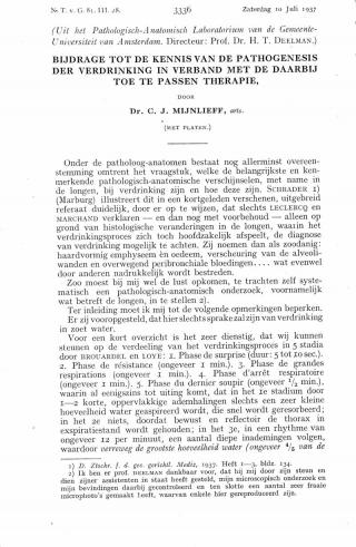 Eerste pagina van het artikel zoals het is gepubliceerd in het tijdschrift