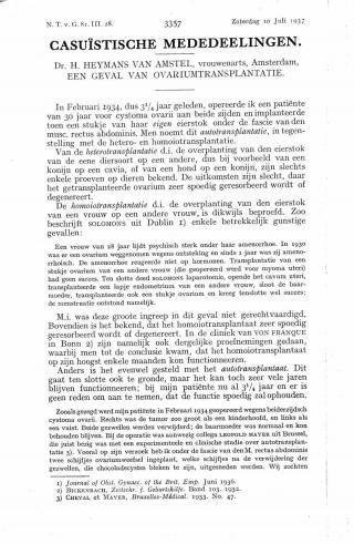 Eerste pagina van het artikel zoals het is gepubliceerd in het tijdschrift