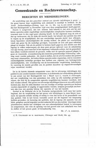 Eerste pagina van het artikel zoals het is gepubliceerd in het tijdschrift