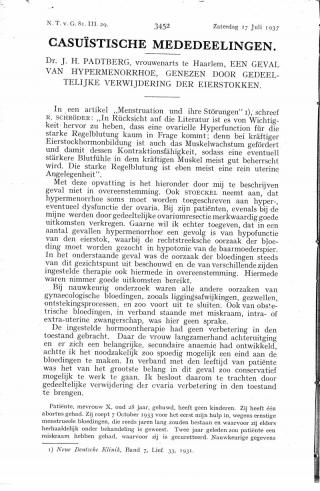 Eerste pagina van het artikel zoals het is gepubliceerd in het tijdschrift