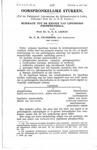 Eerste pagina van het artikel zoals het is gepubliceerd in het tijdschrift