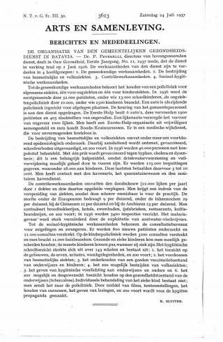 Eerste pagina van het artikel zoals het is gepubliceerd in het tijdschrift