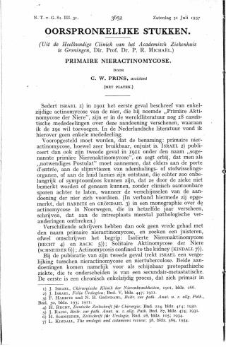 Eerste pagina van het artikel zoals het is gepubliceerd in het tijdschrift