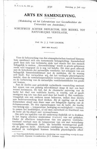 Eerste pagina van het artikel zoals het is gepubliceerd in het tijdschrift