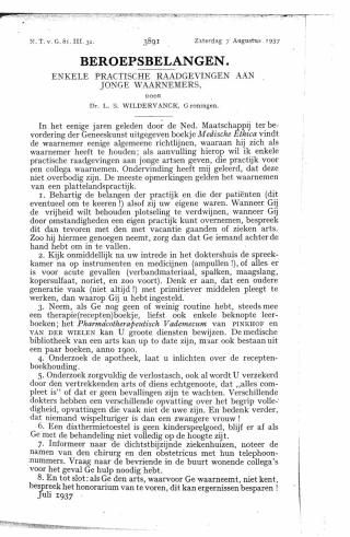 Eerste pagina van het artikel zoals het is gepubliceerd in het tijdschrift