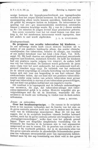 Eerste pagina van het artikel zoals het is gepubliceerd in het tijdschrift