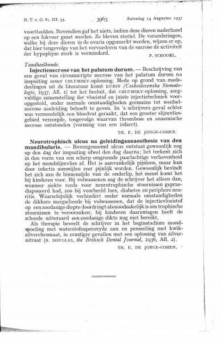 Eerste pagina van het artikel zoals het is gepubliceerd in het tijdschrift