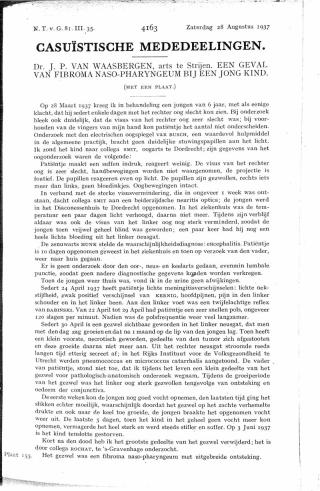 Eerste pagina van het artikel zoals het is gepubliceerd in het tijdschrift