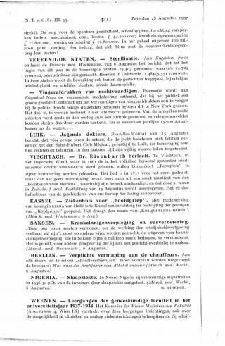 Eerste pagina van het artikel zoals het is gepubliceerd in het tijdschrift