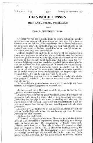 Eerste pagina van het artikel zoals het is gepubliceerd in het tijdschrift