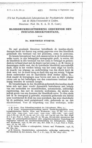 Eerste pagina van het artikel zoals het is gepubliceerd in het tijdschrift