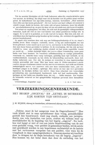 Eerste pagina van het artikel zoals het is gepubliceerd in het tijdschrift