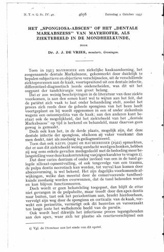 Eerste pagina van het artikel zoals het is gepubliceerd in het tijdschrift