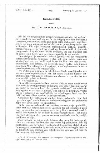 Eerste pagina van het artikel zoals het is gepubliceerd in het tijdschrift