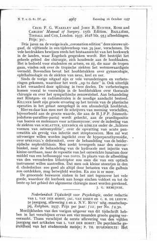 Eerste pagina van het artikel zoals het is gepubliceerd in het tijdschrift