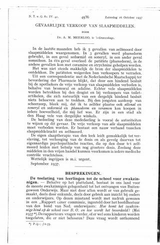 Eerste pagina van het artikel zoals het is gepubliceerd in het tijdschrift