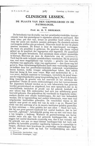 Eerste pagina van het artikel zoals het is gepubliceerd in het tijdschrift