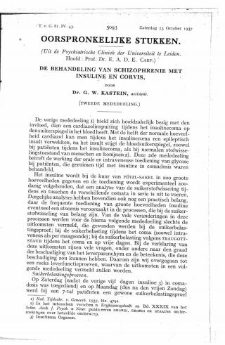 Eerste pagina van het artikel zoals het is gepubliceerd in het tijdschrift