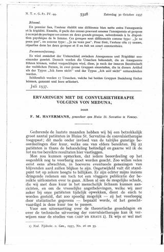 Eerste pagina van het artikel zoals het is gepubliceerd in het tijdschrift