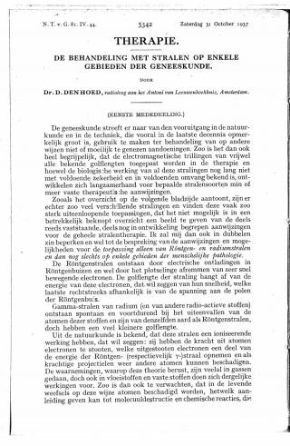 Eerste pagina van het artikel zoals het is gepubliceerd in het tijdschrift