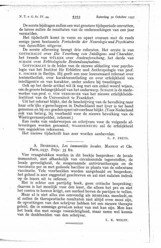 Eerste pagina van het artikel zoals het is gepubliceerd in het tijdschrift