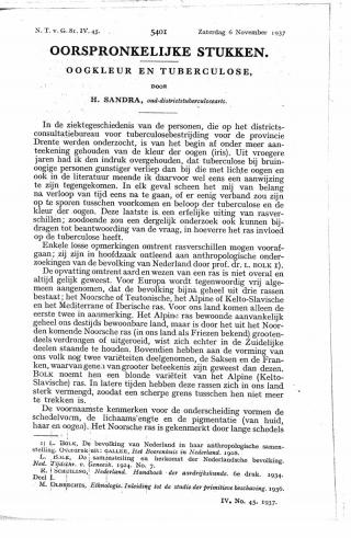 Eerste pagina van het artikel zoals het is gepubliceerd in het tijdschrift